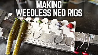 How to Make Weedless Ned Rigs  DoIt Molds Weedless Midwest Finesse Jig Mold [upl. by Ylimme655]