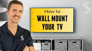 How to Mount a TV On The Wall StepbyStep [upl. by Gaither426]