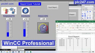 Share Code WinCC Professional Excel Report via VB Script [upl. by Ennaira]