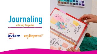 Journaling with amytangerine  AveryProducts [upl. by Danyette]