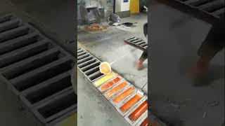 Copper ingot pouring process [upl. by Htnnek915]