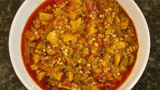 Ghanaian Okra Stew Vegan  Okro stew [upl. by Aleck]