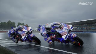 FRANCESCO BAGNAIA BLUE DUCATI  WET RACE MOTOGP SILVERSTONE INGGRIS  MOTOGP 24 GAMEPLAY [upl. by Cantlon330]