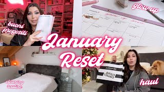 JANUARY RESET 2024💓 buoni propositi glow up routine ✨ MelissaTani [upl. by Yenetruoc]