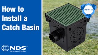 How to Install a Catch Basin to Capture RunOff  NDS Drainage Systems [upl. by Idnym]