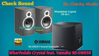 Demo Wharfedale Crystal CR301 vs Sub Yamaha NSSW050 playing EDM [upl. by Ajim116]