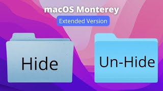 How to Hide Folders on Mac  macOS Monterey  Extented Version [upl. by Annazor]