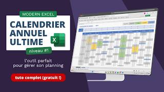 Calendrier dynamique 100 Excel tuto  téléchargement du calendrier 2 [upl. by Peg218]