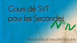 Cours SVT Secondes n°4 Procréation et sexualité humaine [upl. by Lipkin]