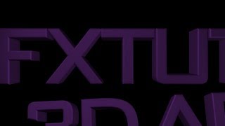 Tuto After Effects CS6 Text 3D Lancé de Rayon [upl. by Fanchette]