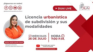 Licencia Urbanística de Subdivisión y sus modalidades [upl. by Ahtanamas]