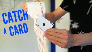 Catch a CARD out of a DRIBBLE  Magic Tutorial [upl. by Retsila419]