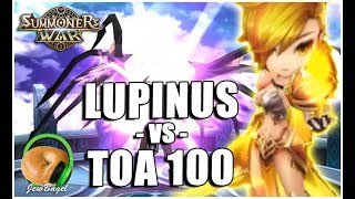 SUMMONERS WAR  Lupinus the Wind Magic Knight vs ToA Floor 100 [upl. by Persson]