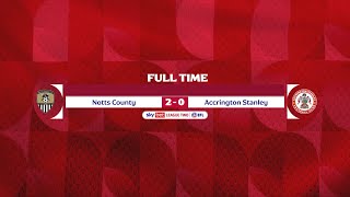 HIGHLIGHTS Notts County 20 Accrington Stanley [upl. by Dunton934]