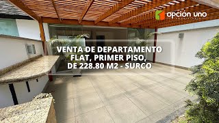 VENTA DE DEPARTAMENTO FLAT EN PRIMER PISO CON TERRAZA  SANTIAGO DE SURCO [upl. by Schmitt]