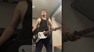 Gus plays Bass Guitar cover on The Misfits Last Caress Bass guitar cover 🎸🎶☠️💀 [upl. by Lavinia]