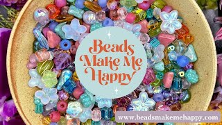 Bead asmr Colorful beads and jewelrymaking supplies Beadsmakemehappycom oddlysatisfying [upl. by Erialc908]