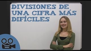 Divisiones de una cifra más difíciles [upl. by Aniles]