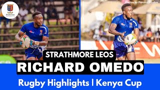 Richard Omedo  Strathmore Leo  Highlights in Kenya Cup  Menengai oilers vs Strathmore Leos [upl. by Elene]