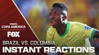 Brazil vs Colombia Reaction Colombia wins Group D concerns for Brazil  Copa América [upl. by Theran]