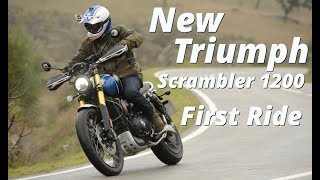 2019 Triumph Scrambler 1200 First Ride [upl. by Sible]