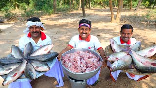 Chicken Curry amp Fish fry recipe cooking for village people  villfood Kitchen [upl. by Whelan31]