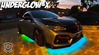 BEST UNDERGLOW FOR ANY CAR  UnderGlowX OneUpLighting Kit [upl. by Jaine]