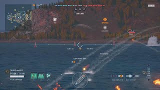 WoWs Legends  Blind shot Kill with Kamikaze guns Lol [upl. by Tadich142]