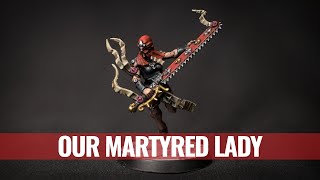 How to paint Adepta Sororitas Sister Repentia Order of Our Martyred Lady [upl. by Emor]