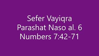 Torah Chanting  Sefer Bamidbar  Parashat Portion Naso al 6 [upl. by Carlyn]