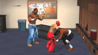 WWE Smackdown Vs Raw 2011 Road To WrestleMania quotMysterioquot  Part 14  Handicap Backstage Brawl [upl. by Nesyt569]