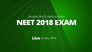 2018 NEET Answer Key amp Video Solutions [upl. by Iahcedrom]