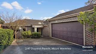 2 47 Doynton Parade Mount Waverley [upl. by Corso]