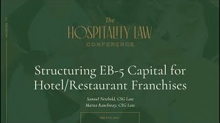 Structuring EB 5 Capital for Hotel Restaurant Franchises [upl. by Ingvar]