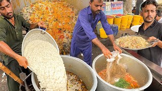 Hyderabadi Biryani Recipe  500 Kg Daily Beef Yakhni Pulao Making  Street Food Karachi Pakistan [upl. by Swan697]