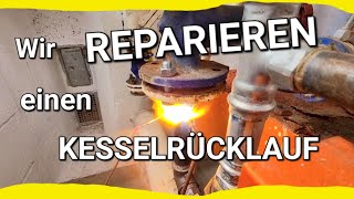 Heizungsanlage undicht Kesselrücklauf Reparieren 🤯 [upl. by Prowel435]