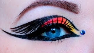 Mockingjay On Fire Hunger Games Inspired Makeup Tutorial [upl. by Iat]