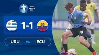 URUGUAY vs ECUADOR 11  RESUMEN  CONMEBOL SUB 15  FASE DE GRUPOS [upl. by Cher603]