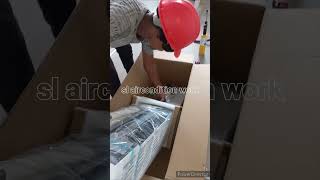 Unboxing the hisense air condition ✌️🤔slairconditionwork hisense airconditioning [upl. by Cirle]