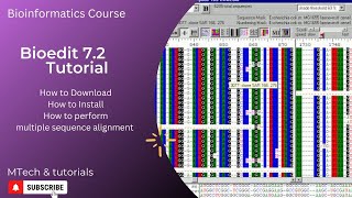 Bioedit tutorial for beginners  Multiple sequence alignment  Bioinformatics [upl. by Karoly291]