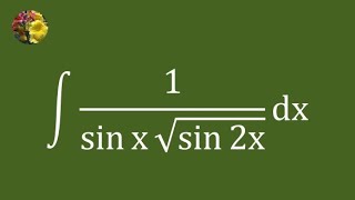 Evaluating the indefinite integral using an unconventional technique [upl. by Airret]