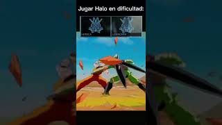 Jugar Halo en sus dificultades 🤑 shorts halo xd random memes [upl. by Linnette]