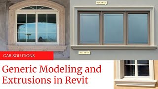 HOW TO USE EXTRUSION TO DO GENERIC MODELLING IN REVIT [upl. by Earased244]