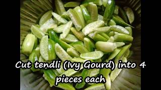 Stir Fried Ivy Gourd recipe  tendli bhaji kundru ki sabzi  Kovakkai Poriyal recipe Sterlin Samayal [upl. by Strain]