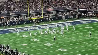 Dak Prescott 1st Q end zone interception 101324 vs Detroit Lions [upl. by Gingras]