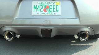 Nissan 370Z 7AT W Fast Intentions 18quot CF Exhaust  HFCs  Outside footage [upl. by Cathe]