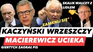 GIERTYCH WYGNAŁ MACIEREWICZA – KACZYŃSKI RYKNĄŁ ZAMKNIJ SIĘ❗️SKALIK WALCZY MARYJĄ I ANTONI W AMOKU [upl. by Rogerio]