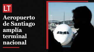 Boric inaugura ampliación del terminal nacional en Aeropuerto de Santiago [upl. by Essile436]