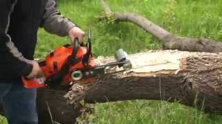 Chainsaw Log Debarker [upl. by Inanaup]