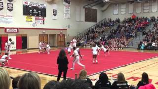 Hoffman Estates Coed Varsity Cheer  Huntley 2016 [upl. by Aninat669]